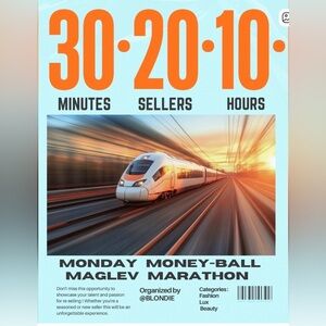 3/16 Train Show! Join Me! Monday Moneyball 🚂 Marathon 30 20 10 Train! 5-6pm EST